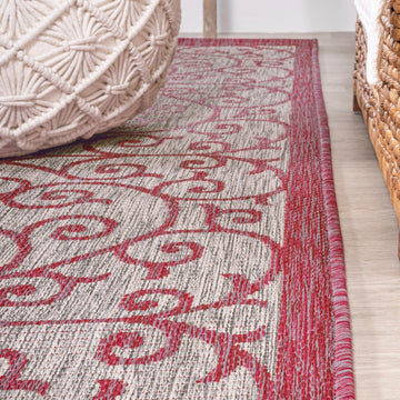 Madrid Vintage Filigree Textured Weave Indoor/outdoor Area Rug